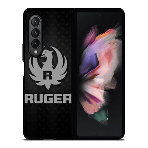 STURM RUGER FIREARM METAL LOGO Samsung Galaxy Z Fold 3 Case Cover STURM RUGER FIREARM METAL LOGO Samsung Galaxy Z Fold 3 Case Cover