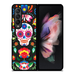 SUGAR SKULL ART Samsung Galaxy Z Fold 3 Case Cover SUGAR SKULL ART Samsung Galaxy Z Fold 3 Case Cover