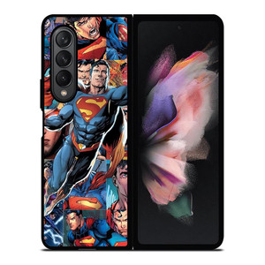 SUPERMAN COLLAGE SUPERHERO Samsung Galaxy Z Fold 3 Case Cover