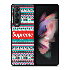 SUPREME AZTEC PATTERN Samsung Galaxy Z Fold 3 Case Cover