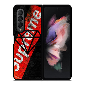 SUPREME DIAMOND SUPPLY CO BLACK Samsung Galaxy Z Fold 3 Case Cover