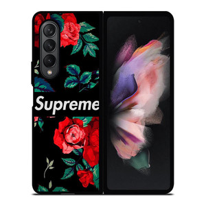 SUPREME FLOWER LOGO Samsung Galaxy Z Fold 3 Case Cover