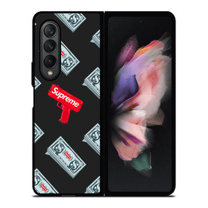 SUPREME MONEY GUN Samsung Galaxy Z Fold 3 Case Cover