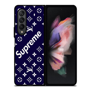SUPREME NAVY PATTREN Samsung Galaxy Z Fold 3 Case Cover SUPREME NAVY PATTREN Samsung Galaxy Z Fold 3 Case Cover