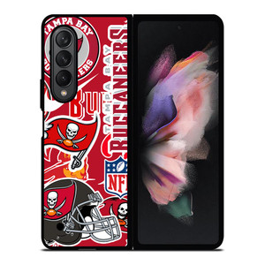 TAMPA BAY BUCCANEERS NFL STICKER BOMB Samsung Galaxy Z Fold 3 Case Cover