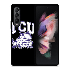 TCU HORNED FROGS FOOTBALL LOGO Samsung Galaxy Z Fold 3 Case Cover TCU HORNED FROGS FOOTBALL LOGO Samsung Galaxy Z Fold 3 Case Cover