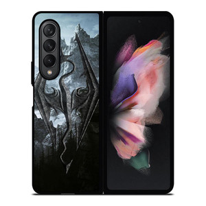 THE ELDER SCROLLS V SKYRIM LOGO Samsung Galaxy Z Fold 3 Case Cover