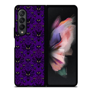 THE HAUNTED MANSION PURPLE PATTERN Samsung Galaxy Z Fold 3 Case Cover
