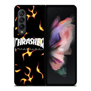THRASHER SKATEBOARD MAGAZINE FLAME Samsung Galaxy Z Fold 3 Case Cover