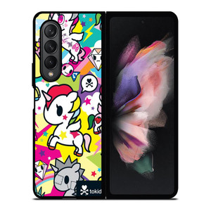 TOKIDOKI UNICORN COLLAGE 2 Samsung Galaxy Z Fold 3 Case Cover TOKIDOKI UNICORN COLLAGE 2 Samsung Galaxy Z Fold 3 Case Cover