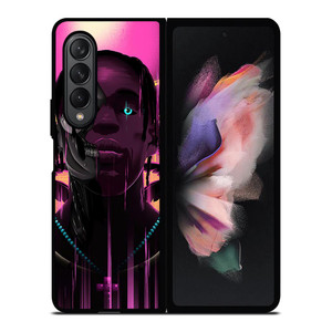 TRAVIS SCOTT RAPPER ART Samsung Galaxy Z Fold 3 Case Cover TRAVIS SCOTT RAPPER ART Samsung Galaxy Z Fold 3 Case Cover