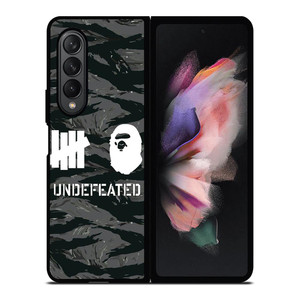 UNDEFEATED X BAPE LOGO Samsung Galaxy Z Fold 3 Case Cover UNDEFEATED X BAPE LOGO Samsung Galaxy Z Fold 3 Case Cover