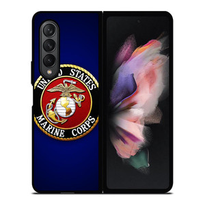 UNITED STATES MARINE CORPS BADGE Samsung Galaxy Z Fold 3 Case Cover