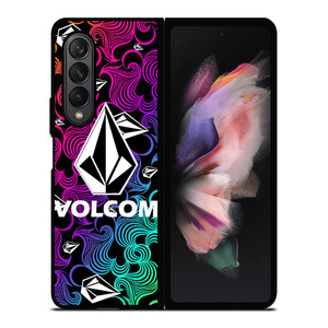 VOLCOM PATTERN LOGO Samsung Galaxy Z Fold 3 Case Cover VOLCOM PATTERN LOGO Samsung Galaxy Z Fold 3 Case Cover