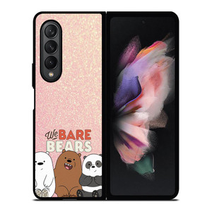 WE BARE BEARS PINK GILTTER Samsung Galaxy Z Fold 3 Case Cover