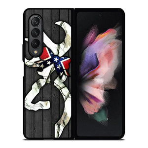 WOODEN CAMO BROWNING LOGO Samsung Galaxy Z Fold 3 Case Cover WOODEN CAMO BROWNING LOGO Samsung Galaxy Z Fold 3 Case Cover