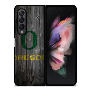 WOODEN LOGO OREGON DUCKS Samsung Galaxy Z Fold 3 Case Cover WOODEN LOGO OREGON DUCKS Samsung Galaxy Z Fold 3 Case Cover