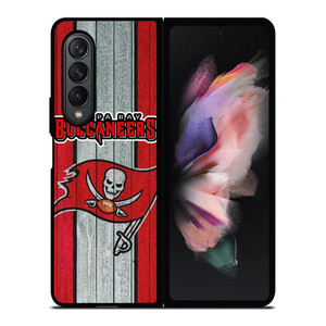 WOODEN LOGO TAMPA BAY BUCCANEERS Samsung Galaxy Z Fold 3 Case Cover