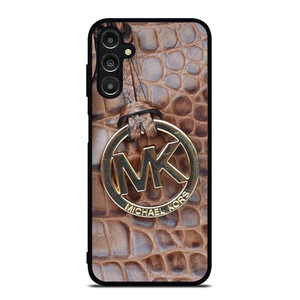 MICHAEL KORS BROWN LEATHER Samsung Galaxy A14 Case