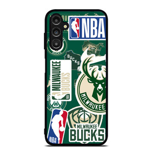 MILWAUKEE BUCKS NBA STICKER BOMB Samsung Galaxy A14 Case MILWAUKEE BUCKS NBA STICKER BOMB Samsung Galaxy A14 Case