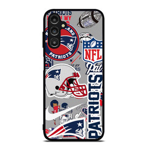NEW ENGLAND PATRIOTS NFL STICKER BOMB Samsung Galaxy A14 Case