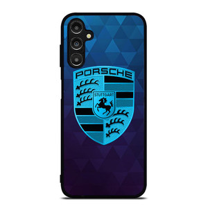 PORSCHE CAR BLUE LOGO Samsung Galaxy A14 Case