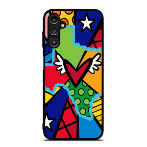 ROMERO BRITTO POP TEXAS MAP Samsung Galaxy A14 Case