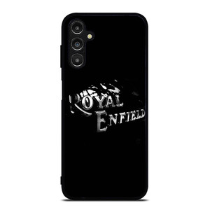 ROYAL ENFIELD BLACK TANK METAL LOGO Samsung Galaxy A14 Case