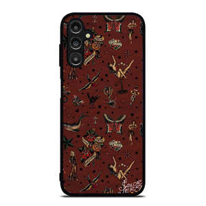 SAILOR JERRY TATTOO PATTERN Samsung Galaxy A14 Case