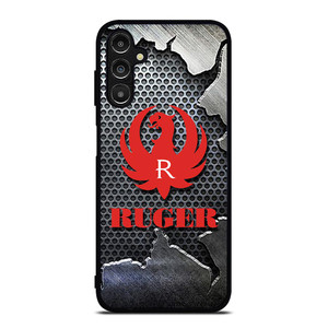STURM RUGER FIREARM METAL LOGO 2 Samsung Galaxy A14 Case