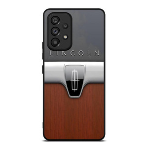 LINCOLN MOTOR WOODEN CHROME LOGO Samsung Galaxy A53 Case