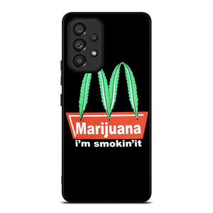 MARIJUANA X MCDONALD FUNNY Samsung Galaxy A53 Case MARIJUANA X MCDONALD FUNNY Samsung Galaxy A53 Case