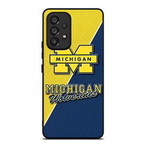 MICHIGAN WOLVERINES FOOTBALL BADGE Samsung Galaxy A53 Case