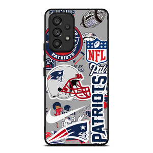 NEW ENGLAND PATRIOTS NFL STICKER BOMB Samsung Galaxy A53 Case