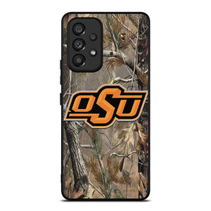 OKLAHOMA STATE UNIVERSITY CAMO LEAF Samsung Galaxy A53 Case