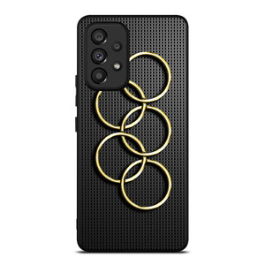 OLYMPIC RINGS GOLD CARBON Samsung Galaxy A53 Case
