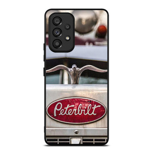 PETERBILT TRUCK METAL EMBLEM Samsung Galaxy A53 Case
