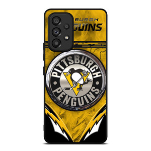 PITTSBURGH PENGUINS METAL NHL Samsung Galaxy A53 Case PITTSBURGH PENGUINS METAL NHL Samsung Galaxy A53 Case