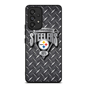 PITTSBURGH STEELERS METAL LOGO Samsung Galaxy A53 Case PITTSBURGH STEELERS METAL LOGO Samsung Galaxy A53 Case
