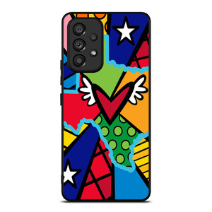 ROMERO BRITTO POP TEXAS MAP Samsung Galaxy A53 Case ROMERO BRITTO POP TEXAS MAP Samsung Galaxy A53 Case
