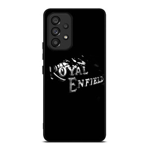 ROYAL ENFIELD BLACK TANK METAL LOGO Samsung Galaxy A53 Case
