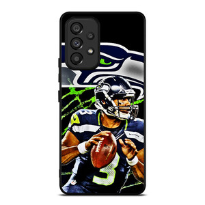 RUSSELL WILSON SEATTLE SEAHAWKS ART Samsung Galaxy A53 Case