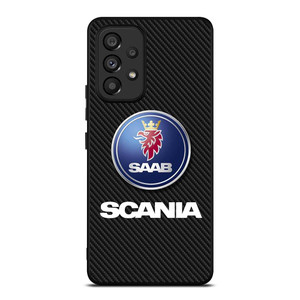 SCANIA TRUCK SAAB CARBON LOGO Samsung Galaxy A53 Case