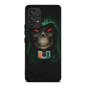 UM MIAMI HURRICANES SKULL Samsung Galaxy A53 Case