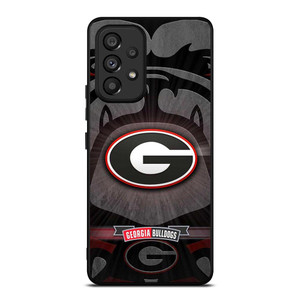 UNIVERSITY OF GEORGIA BULLDOGS UGA BLACK Samsung Galaxy A53 Case