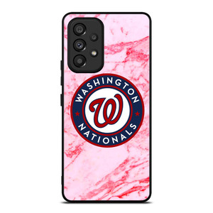WASHINGTON NATIONALS PINK MARBLE Samsung Galaxy A53 Case