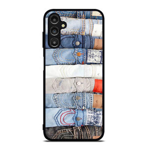 TRUE RELIGION BRAND JEANS COLLAGE Samsung Galaxy A14 Case