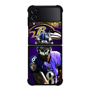 LAMAR JACKSON RAVENS BALTIMORE Samsung Galaxy Z FLip4 5G Case Cover