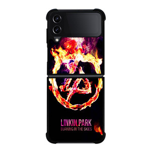 LINKIN PARK LOGO BURNING IN THE SKIES Samsung Galaxy Z FLip4 5G Case Cover