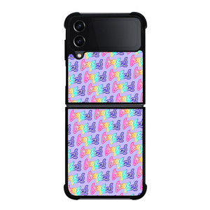 LISA FRANK COLLAGE LOGO Samsung Galaxy Z FLip4 5G Case Cover LISA FRANK COLLAGE LOGO Samsung Galaxy Z FLip4 5G Case Cover